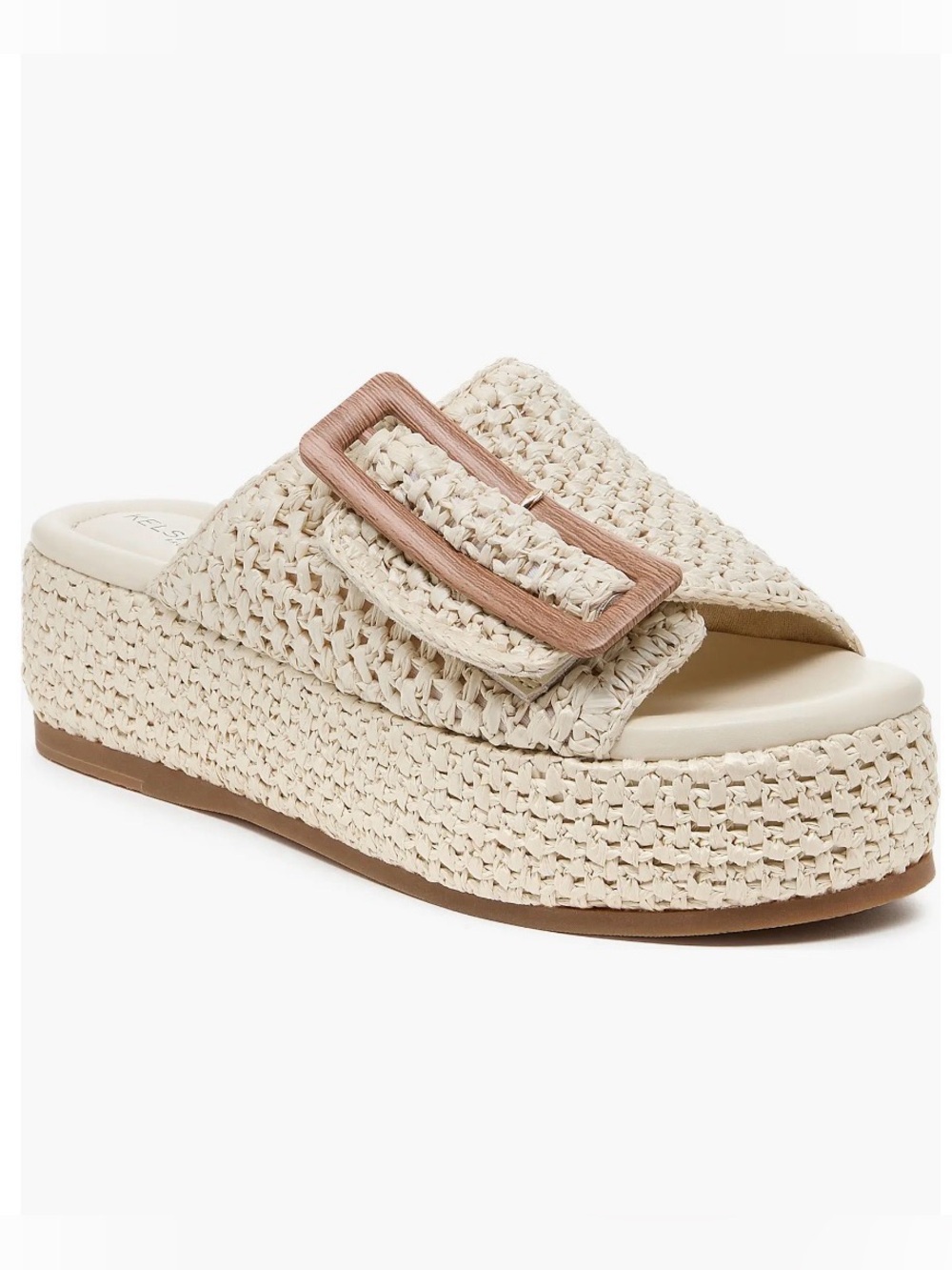 Kelsi Dagger Brooklyn Dover Woven Platform Sandal SIZE 7.5